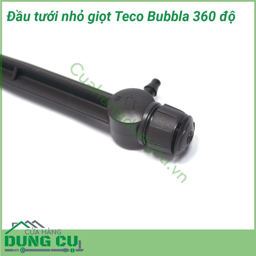 Đầu tưới nhỏ giọt Teco Bubbla 360 độ có chân cắ