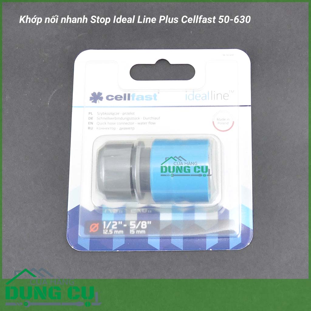 Khớp nối nhanh Ideal Line Plus Cellfast 50-630