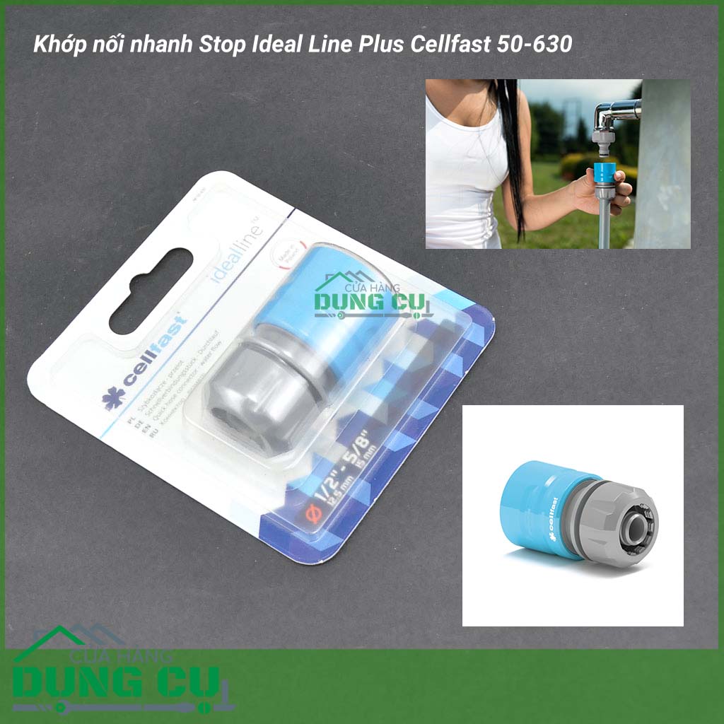 Khớp nối nhanh Ideal Line Plus Cellfast 50-630