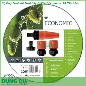 Trọn bộ ống tưới, vòi tưới Cellfast Economic 1/2″Dài 15m (10-101)