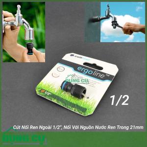 Cút Nối Ren Ngoài Cellfast Ergo 1/2″ Nối Với Ren Trong 21mm