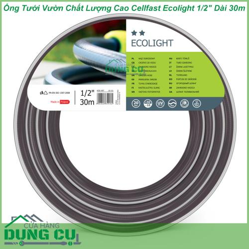 Ống Tưới Vườn Chất Lượng Cao Cellfast Ecolight 1/2″ Dài 30m