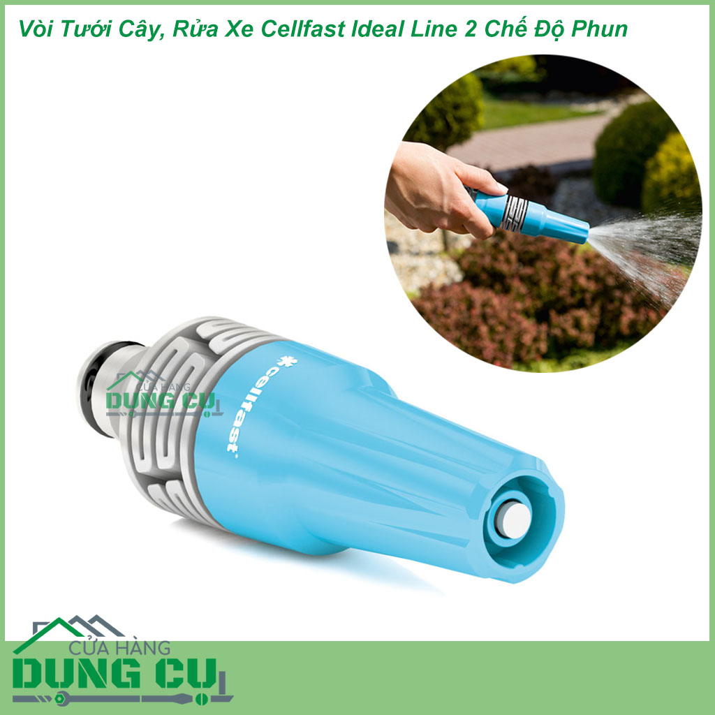 Vòi tưới cây, rửa xe Cellfast 2 chế độ phun (50-700)