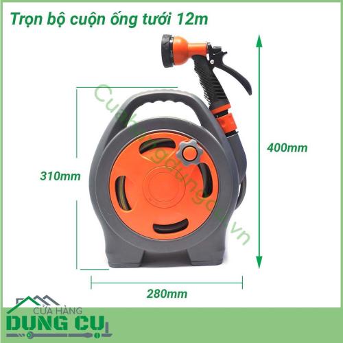 Trọn bộ cuộn ống tưới vườn 12m