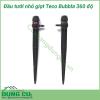 Đầu tưới nhỏ giọt Teco Bubbla 360 độ có chân cắ