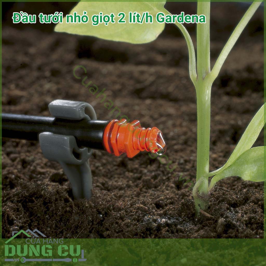 Bộ 25 đầu tưới nhỏ giọt 2 lít/h Gardena