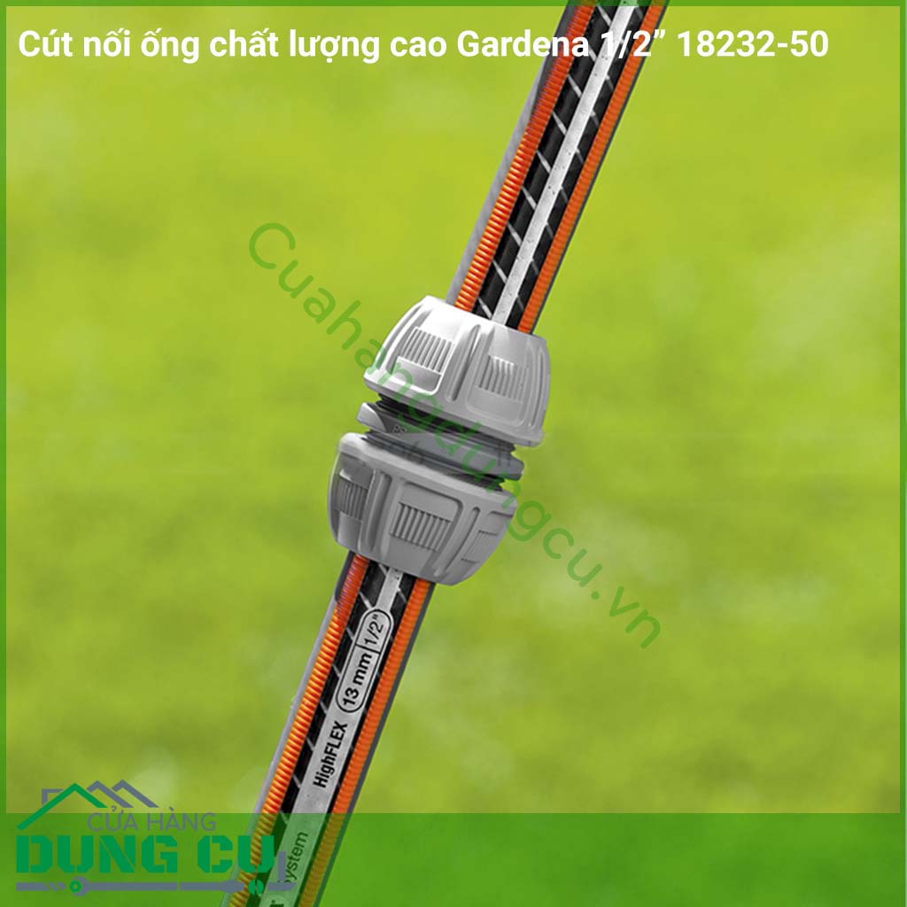Cút nối ống chất lượng cao Gardena 1/2 inch 18232-50