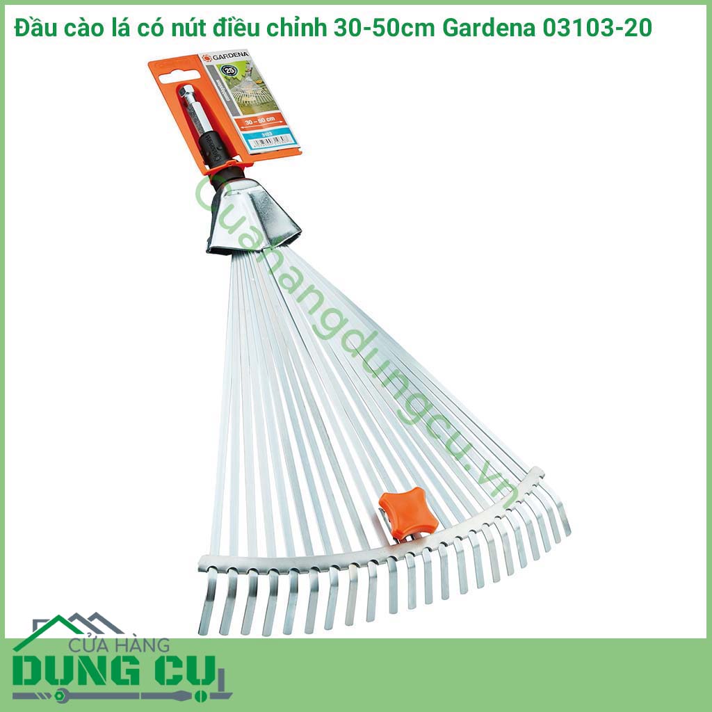 Đầu cào lá có điều chỉnh 30-50cm Gardena 03103-20