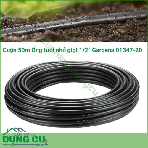 Cuộn 50m Dây ống tưới nhỏ giọt 1/2 inch (13mm) Gardena 01347-20