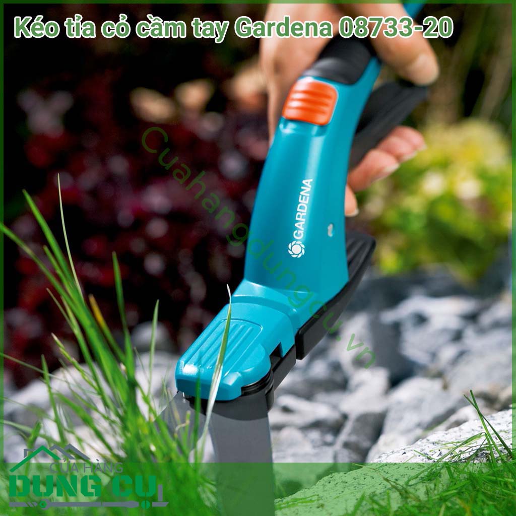 Kéo cắt cỏ lưỡi ngang Gardena được thiết kế thông minh giúp người dùng sử dụng một cách dễ dàng và cắt chính xác, giúp cho việc dọn dẹp cỏ trong sân vườn được dễ dàng và nhanh chóng