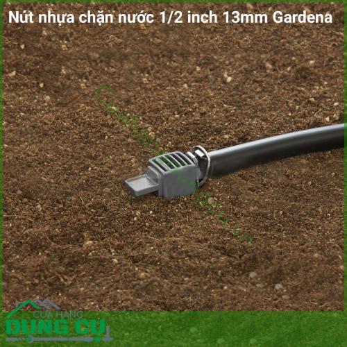 là một phần trong hệ thống tưới nhỏ giọt Gardena sử dụng để chặn phía cuối đường ống tưới nhỏ giọt 13mm. Thông qua đầu kết nối nhanh bạn có thể dễ dàng tháo và lắp bằng tay mà không cần phải sử dụng đến dụng cụ tháo lắp hỗ trợ.