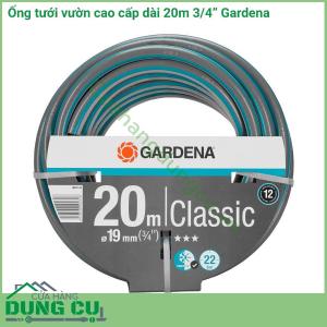 Dây ống tưới vườn cao cấp dài 20m 3/4 inch Gardena