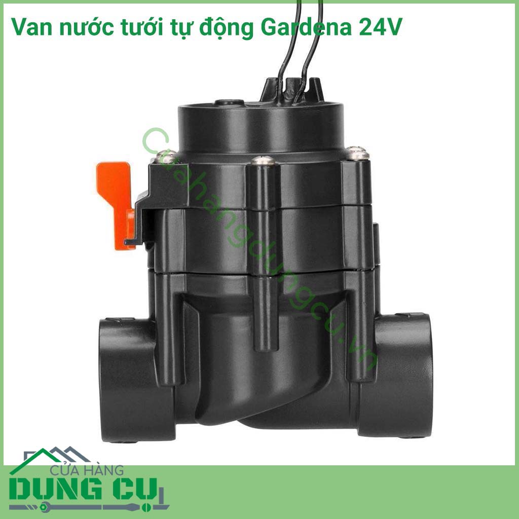 Van nước điều khiển tự động 24V Gardena 01278-50 là một phần để vận hành Hệ thống tưới tự động GARDENA nó sẽ được kết nối với bộ điều khiển tưới Gardena 01278-20 hoặc Gardena 01276-20, van tưới được tích hợp bộ lọc tự làm sạch trong thân van.