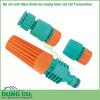 Bộ vòi tưới điều chỉnh lưu lượng đi kèm cút nối Tramontina nhỏ gọn, dễ dàng sử dụng phù hợp tưới cây cảnh quan tại nhà, với việc điều chỉnh lưu lượng đầu vòi
