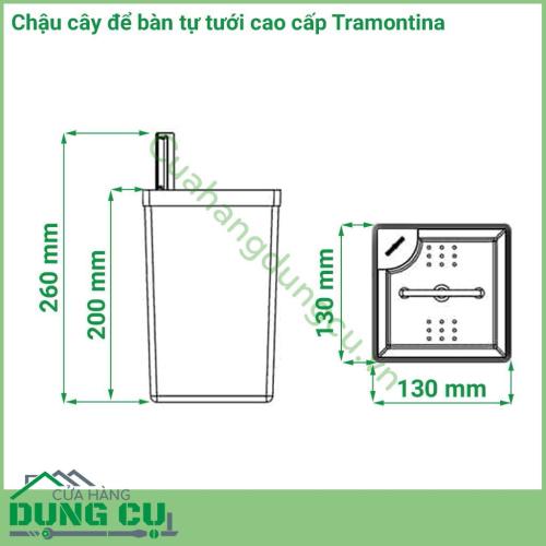 Chậu để bàn tự tưới được làm bằng chất liệu cao cấp, độ bền cao, nhỏ gọn thích hợp để bàn làm việc của bạn. Với tính năng tự tưới bạn không cần mất thời gian trong việc chăm sóc cây hãy để tramontina giúp bạn làm việc đó.