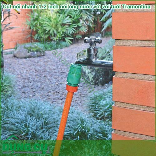 Cút nối giúp kết nối nhanh giữa ống nước và đầu vòi. Dễ dàng, tiện lợi, nhanh chóng, không gây rỉ nước tại vị trí kết nối