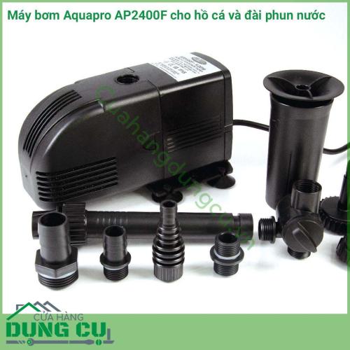 Máy bơm cho hồ cá đài phun nước aquapro công suất mạnh mẽ lưu lượng tối đa lên đến 2600LPH phù hợp sử dụng cho các bể cá có dung tích dưới 3000m3.